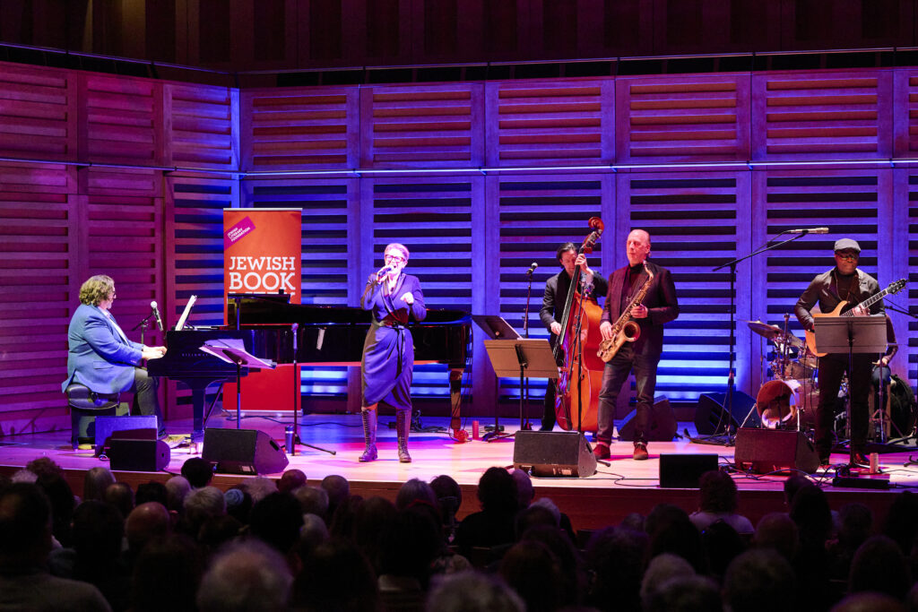 jazz band on stage with instruments
